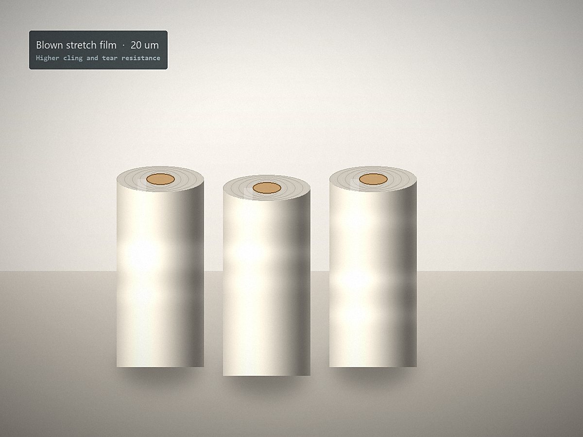 Blown stretch film