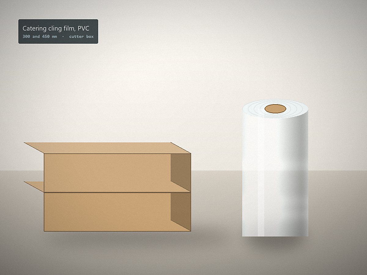 Catering cling film, PVC