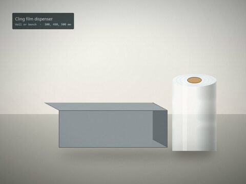 Cling film dispensers