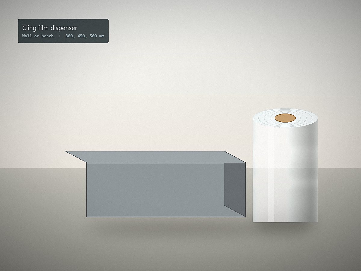 Cling film dispensers