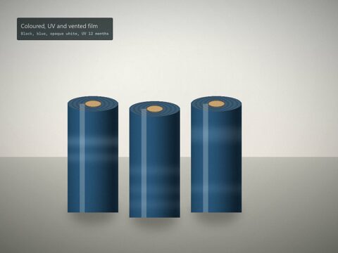 Coloured, UV and vented film