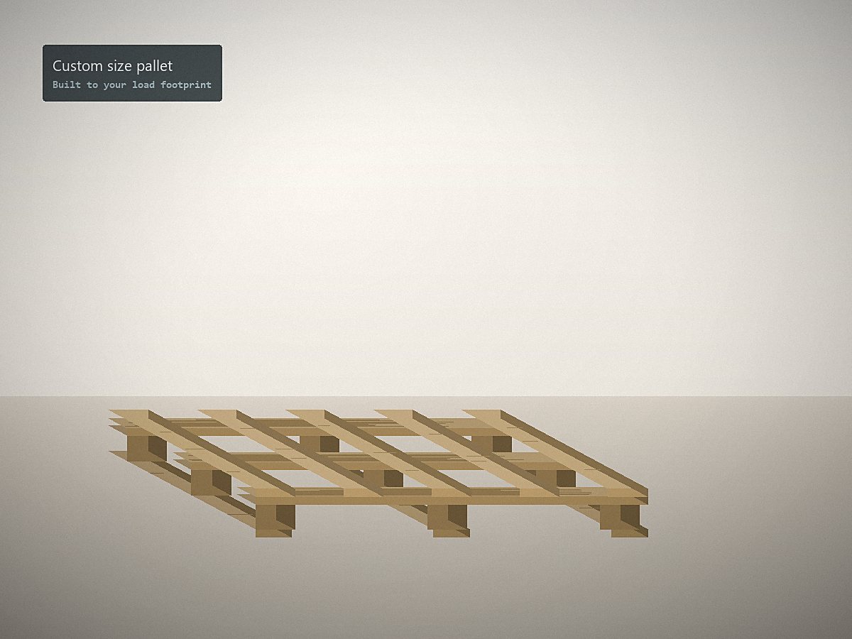 Custom size pallets