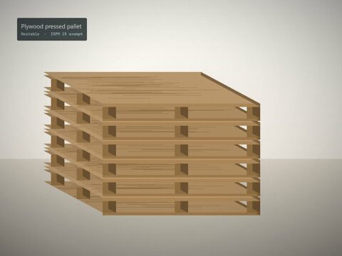 Plywood pressed pallets